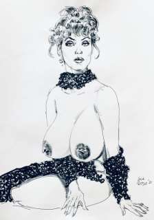 Luca Pozza - 2x illustrazioni originali â€œOmaggio a Felliniâ€ - firmate - (2021) | Catawiki