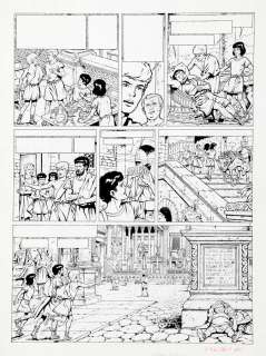 Martin | Alix, planche n°5 Ã  l’encre de Chine de l… | Banque Dessinée