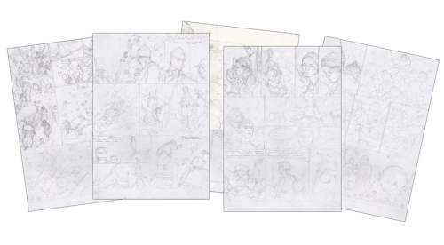 Hermann | Bois-Maury, ensemble des crayonnés préparatoires… | Millon