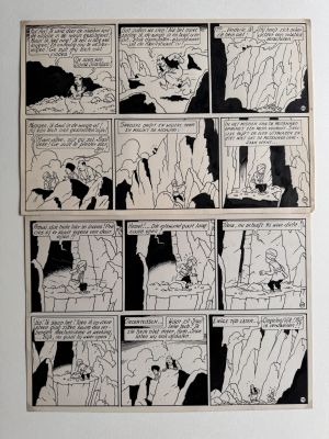 Bob de Moor, Oncle Zigomar, Snoe et Snolleke « le doigt bleu », 1953 | Comic Art Masters