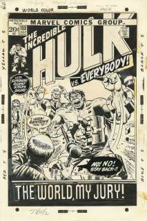 INCREDIBLE HULK Issue #153 Cover | ComicConnect