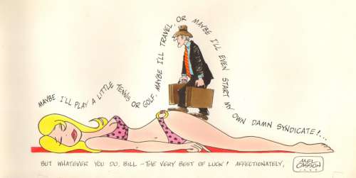 Art Various - Artist: Mel Casson - Sexy Bikini Babe Color Gag - 1979 (8.5 X 16