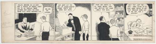 Frank King | King - Gasoline Alley Original Daily Strip 7/17/1941 NO RESERVE! | Russ Cochran
