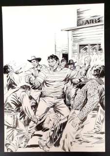 Virgilio Muzzi | Tex - V. Muzzi - illustrazione originale - Page volante - Exemplaire unique | Catawiki