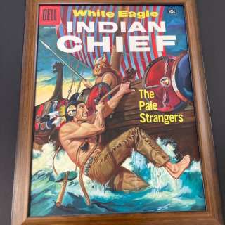 Vet | VET - Original painting - The Pale Strangers - White Eagle Indian Chief Hommage - (1997) | Catawiki