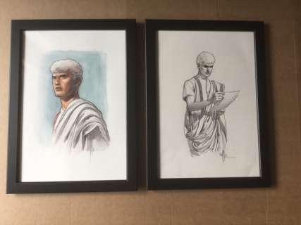 T. Démarez | Alex Senator - Ensemble des 2 dessins originaux - Page volante | Catawiki