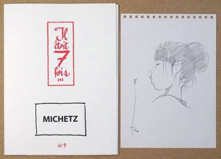 Michetz | Michetz - Portfolio Il était sept fois n°9 + dédicace - Page volante - EO | Catawiki