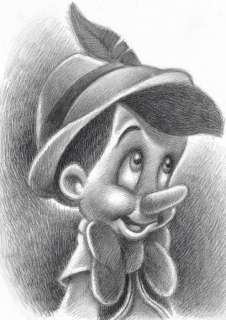 Joan Vizcarra | Pinocchio - Original Drawing - Joan Vizcarra - Pencil Art | Catawiki