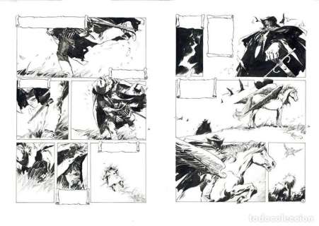 ENRIQUE BRECCIA - ALVAR MAYOR - DOS PÁGINAS CONSECUTIVAS - 30x40 CMS CADA UNA