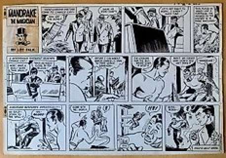 Lee Falk | Mandrake 10-6 - Fred Fredericks: Sunday Comic Strip Original Art - Page volante - EO - (1968) | Catawiki