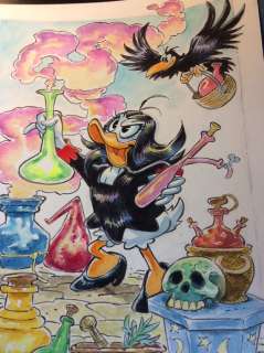 Alessandro Gottardo | Donald Duck - â€œPozioni magiche e incantesimi coloratiâ€ - Page volante - Exemplaire unique - (2020/2020) | Catawiki