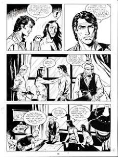 Stefano Andreucci - Zagor n. 353 - 4x Tavola Originale "Texas rangers" S.Andreucci - Page volante - EO - (1995)