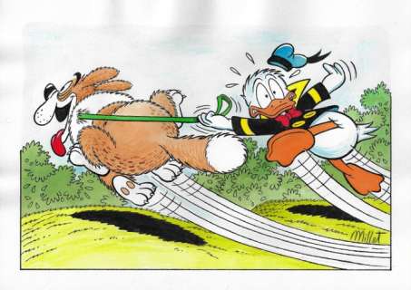 Millet | Donald Duck - Millet - Original Drawing | Catawiki