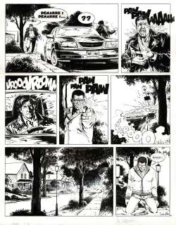 William Vance | XIII, L’or de Maximilien, planche originale à l’encre de chine pour cet album paru en 2005 chez Dargaud. | Septimus