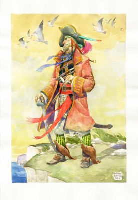 Enrique Breccia | “Pirate” – illustrazione | Cart Gallery