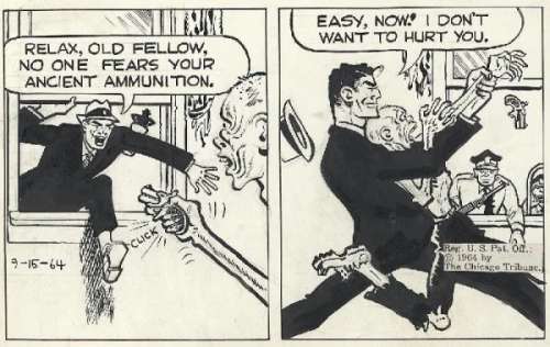 77: Gould Dick Tracy daily 9/15/64 original comic art | Russ Cochran