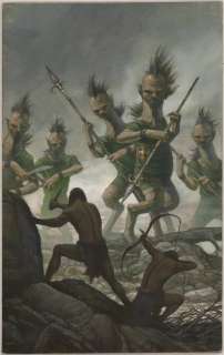 185: Totleben Tarzan #18 cover original comic art | Russ Cochran