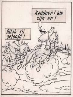 Laudy, Jacques | Hassan et Kaddour - Le voleur de Bagdad / De dief van Bagdad - Planche originale (planche 59) - Avec album de luxe - Cartonné - EO - (1948/2021) | Catawiki