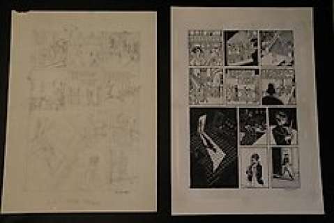 Kerascoët & Hubert | Kerascoët - Planche originale + planche originale préparatoire (p.9) Miss pas touche T2 - Du sang sur les mains - (2007) | Catawiki