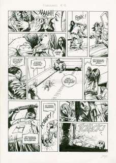 Denys - Planche originale (correcteur blanc) - Sept Survivants - Sept