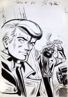 Tibet | Ric Hochet, illustration Ã  l’encre de Chine pour … | Banque Dessinée