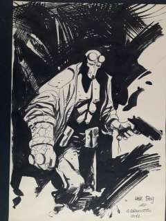 Giancarlo Caracuzzo | Giancarlo Caracuzzo - Hellboy - Illustrazione Firmata - Page volante - (2012) | Catawiki