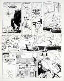 Pellerin, Patrice | L’Epervier Encre de chine pour la planche 44 de l’album | Coutau Bégarie