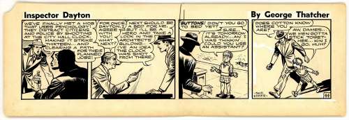 Jack Kamen | Kamen - INSPECTOR DAYTON #44 Daily Strip (1950s) | Russ Cochran
