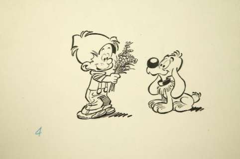 Roba | Boule et Bill, illustration Ã  l’encre de Chine rÃ… | Banque Dessinée