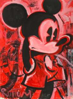 Ruttum | Mickey Mouse - Original Street Art Painting - RUTTUM - Acrylic Art - 65 x 50 cm | Catawiki