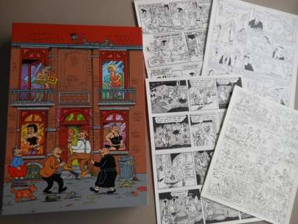 Linthout, Willy + Cromheecke, Luc + Wielaert, Erik | 4 Original pages + 4Ã— Large-format hc with cloth spine  - Box Linthouts favourites  - (2009) | Catawiki