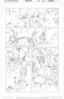 Dynamite - Original Red Sonja #6 página 17 (2005) por Mel Rubi