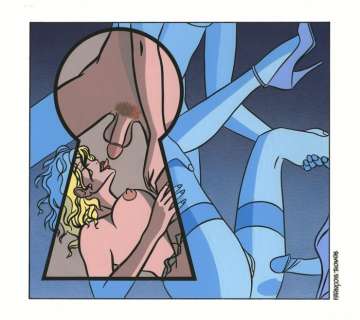 François Thomas | François Thomas - Peinture originale - Magazine Union - Format: 25 x 22 cm. - (1990) | Catawiki