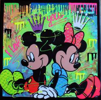 Brisan Gabriel(1967) | Brisan Gabriel - Original Conceptual Tribure Art - "I Love You" (2021) | Catawiki