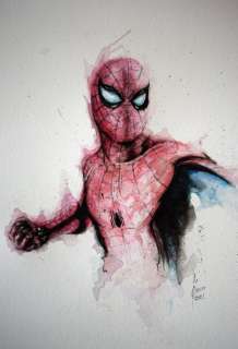 Pablo Such | Pablo Such- Original Watercolor - Spider-man - (2021) | Catawiki