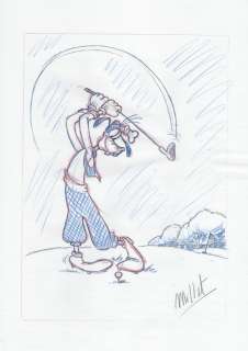 Millet | Goofy - Millet - DIN A3 - Original Sketch Drawing | Catawiki