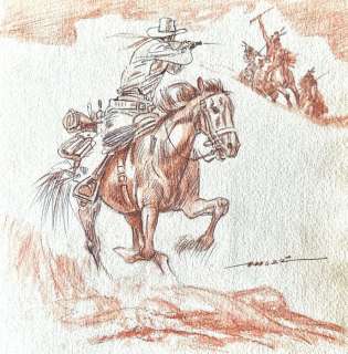 Virgilio Muzzi | Tex - Virgilio Muzzi illustrazione originale | Catawiki