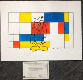 Tony Fernandez | Donald Duck - Inspired by Piet Mondrian - Original Large Painting - Tony Fernandez - Acryl Art (2019) | Catawiki