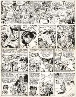 Jean Giraud | Blueberry, L’Aigle Solitaire, planche originale à l’encre de chine pour cet album paru en 1967 chez Dargaud. | Septimus