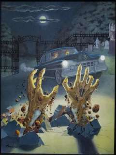 Johnny Craig | Craig - THE VAULT OF HORROR #26 Cover Re-Creation Painting (2000) | Russ Cochran