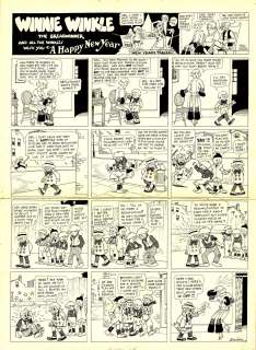 Martin Branner | BRanner - WINNIE WINKLE, HAPPY NEW YEAR, Sunday
 Page (12/31/1922) NO RESERVE! | Russ Cochran