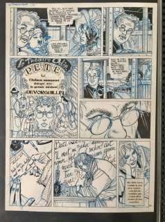 Lamquet, Christian | Lamquet, Christian - Planche originale - Le Pithécantrope dans la valise - (1996) | Catawiki