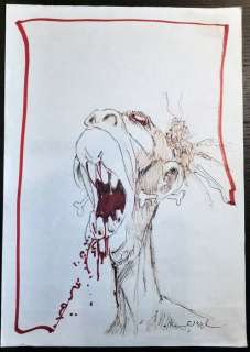 Loisel, Régis | Loisel, Régis - Dessin original dédicacé - Cannibale - (1991) | Catawiki