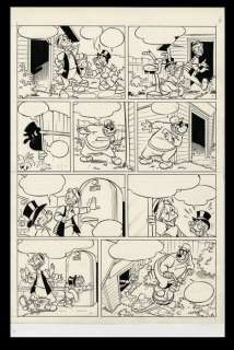 Gen-Clo/Cortégianni | Gen-Clo/Cortégianni - Planche originale - Picsou - "Le retour du vélo volant" - (2007) | Catawiki