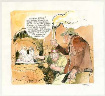 François Boucq - Illustration couleur  - Les aventures de Jérôme Moucherot - François Boucq