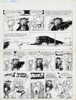 Fournier Jean-Claude | SPIROU ET FANTASIO. TOME 27. L’ANKOU. Encre de Chine | Coutau Bégarie