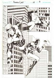 Chris Batista, Rich Perrotta - booster gold #39 p. 6 - great booster gold and skeets flying splash - 2010 signed