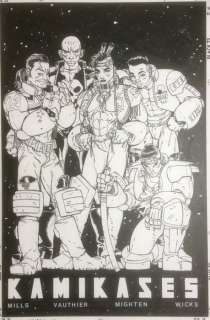 Duke Mighten - 43 x 29 cm. - Kamikazes - Duke Mighten - Originele Promo voor Kamikazes - Exemplaire unique - (1994)