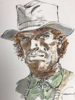 Hermann | Hermann - Dessin original couleur - Comanche - Red Dust | Catawiki