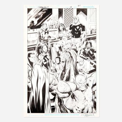 Lot 326 - Tom Derenick and Wayne Faucher, Shadowpact #12 Story Page 21 Original Art (DC Comics, 2007) | Landry Pop Auctions